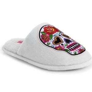Betsey Johnson Sugar Skull Slippers